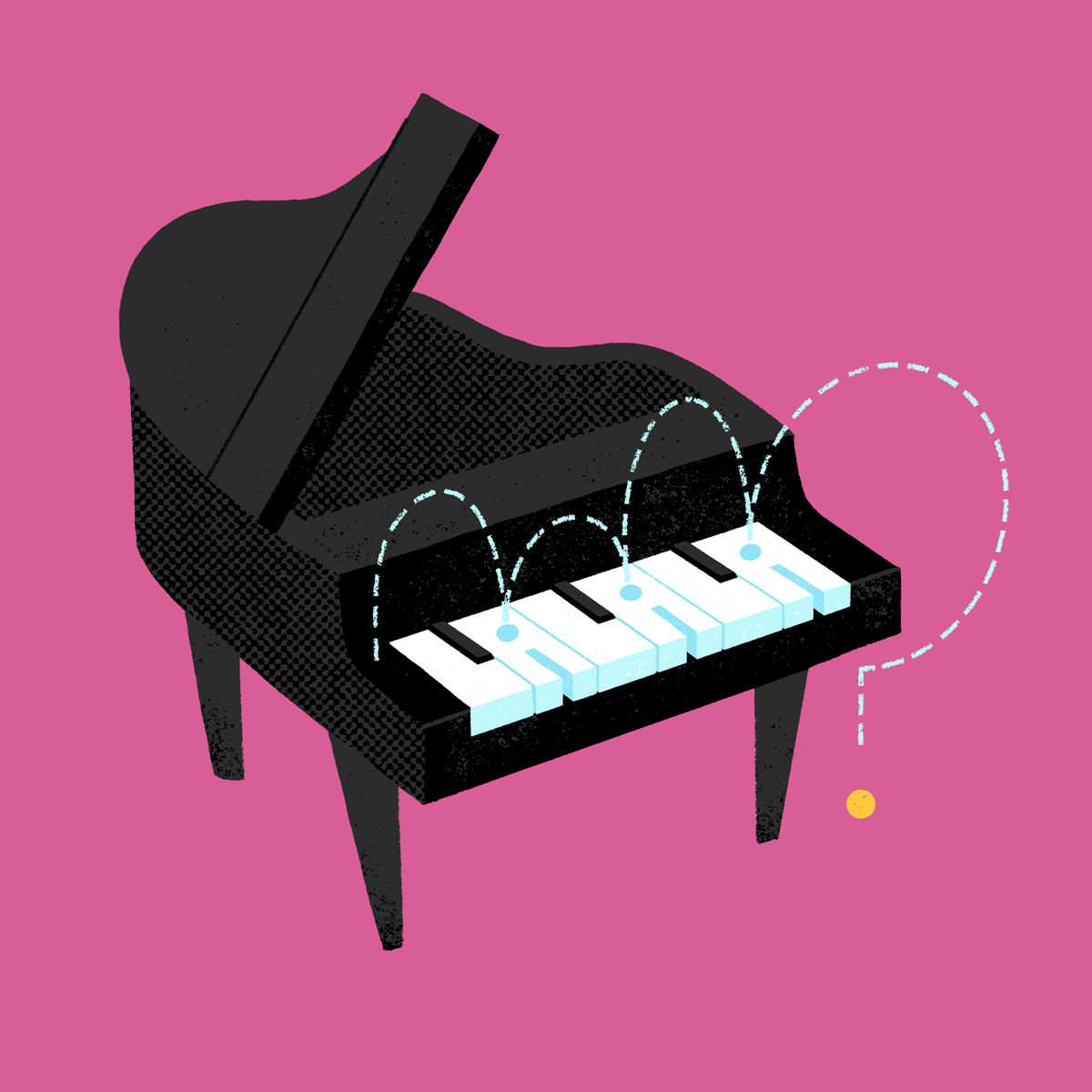 Illustration of a piano