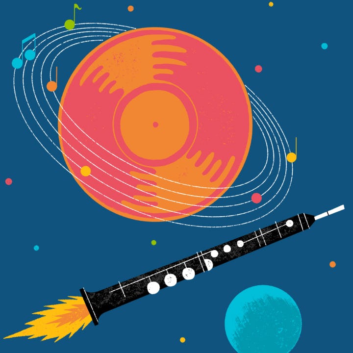 Illustration for the Music in Outerspace quiz 